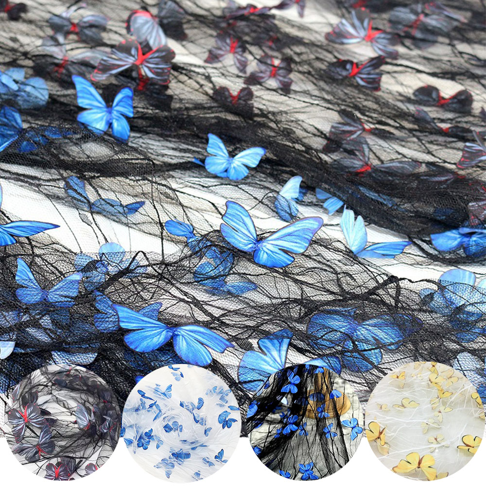 Embroidery Design 3D - High Quality Black Transparent Blue 3D
