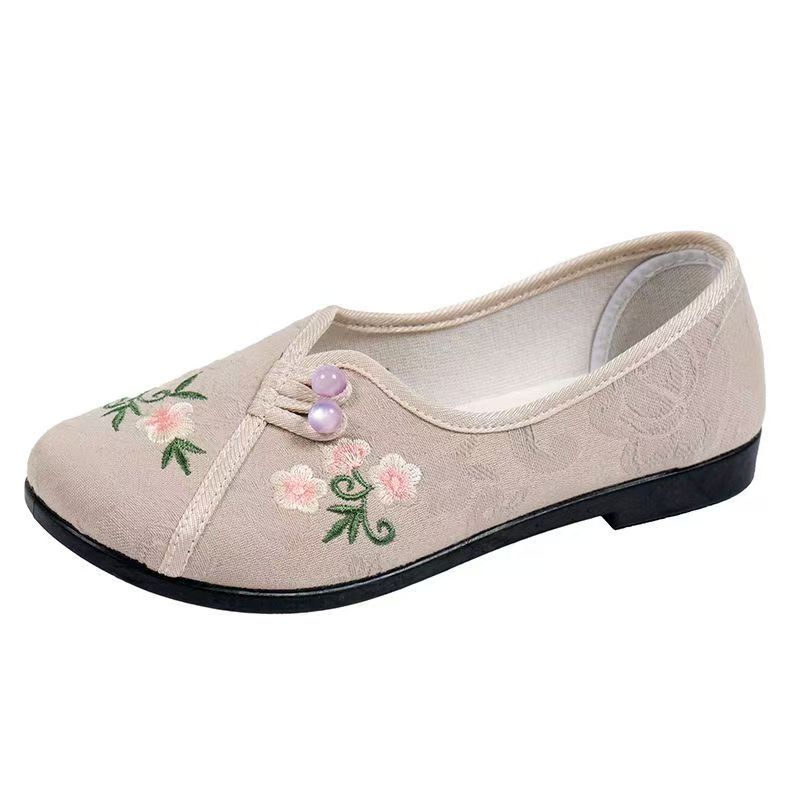 Embroidery Style - Chinese Style Women Flat sole Embroidered