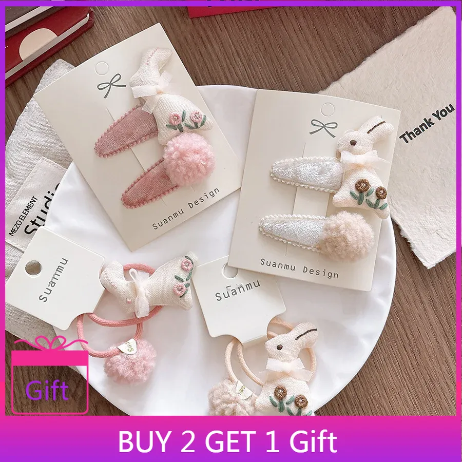Embroidery Rabbit - Autumn Winter Sweet 3D Embroidery Cute