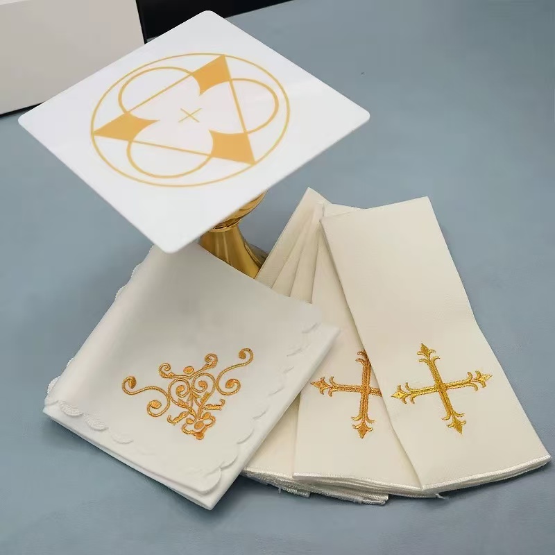 Embroidery Towel - Altar Supplies Embroidered Pall Corporal Purificator