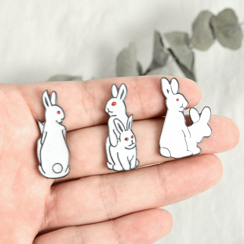 Brooch Pins Cartoon Animals Bu - огляд і ціна Embroidery Rabbit