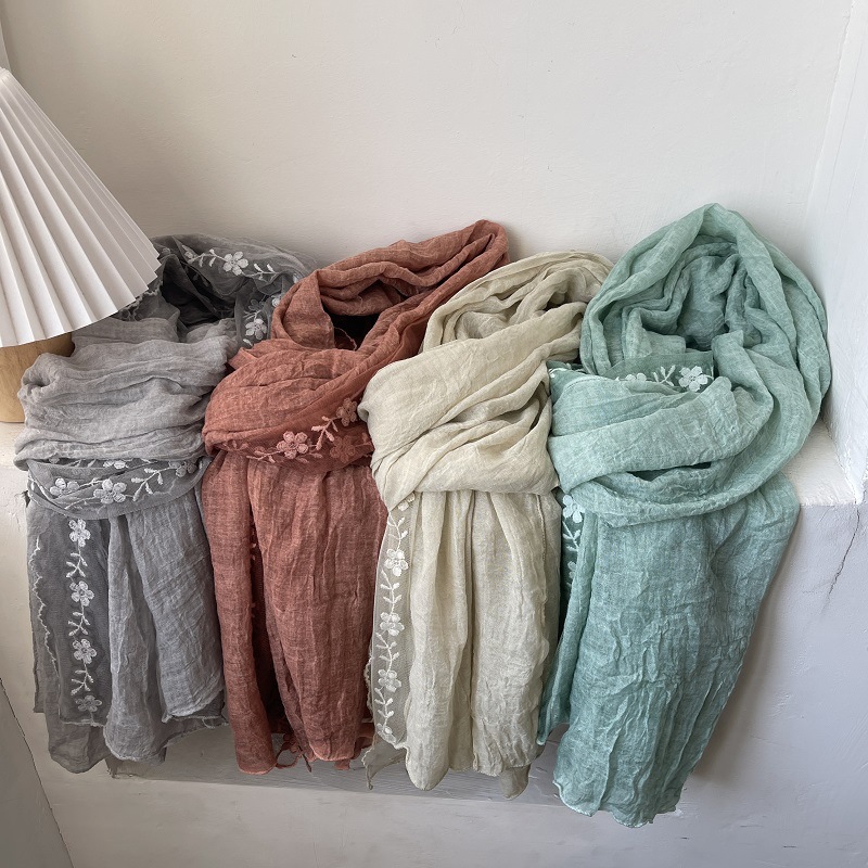 Cotton Linen Lace Splicing Sca - огляд і ціна Embroidery Towel