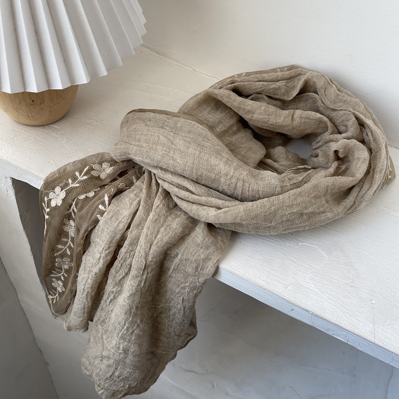 Cotton Linen Lace Splicing Sca - огляд і ціна Embroidery Towel