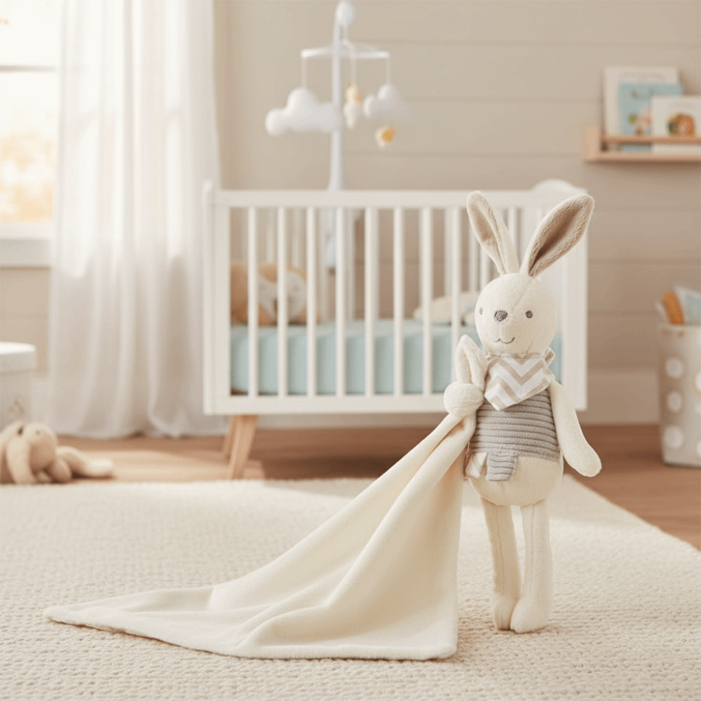 Square Shape Baby Rabbit Comfo - огляд і ціна Embroidery Towel