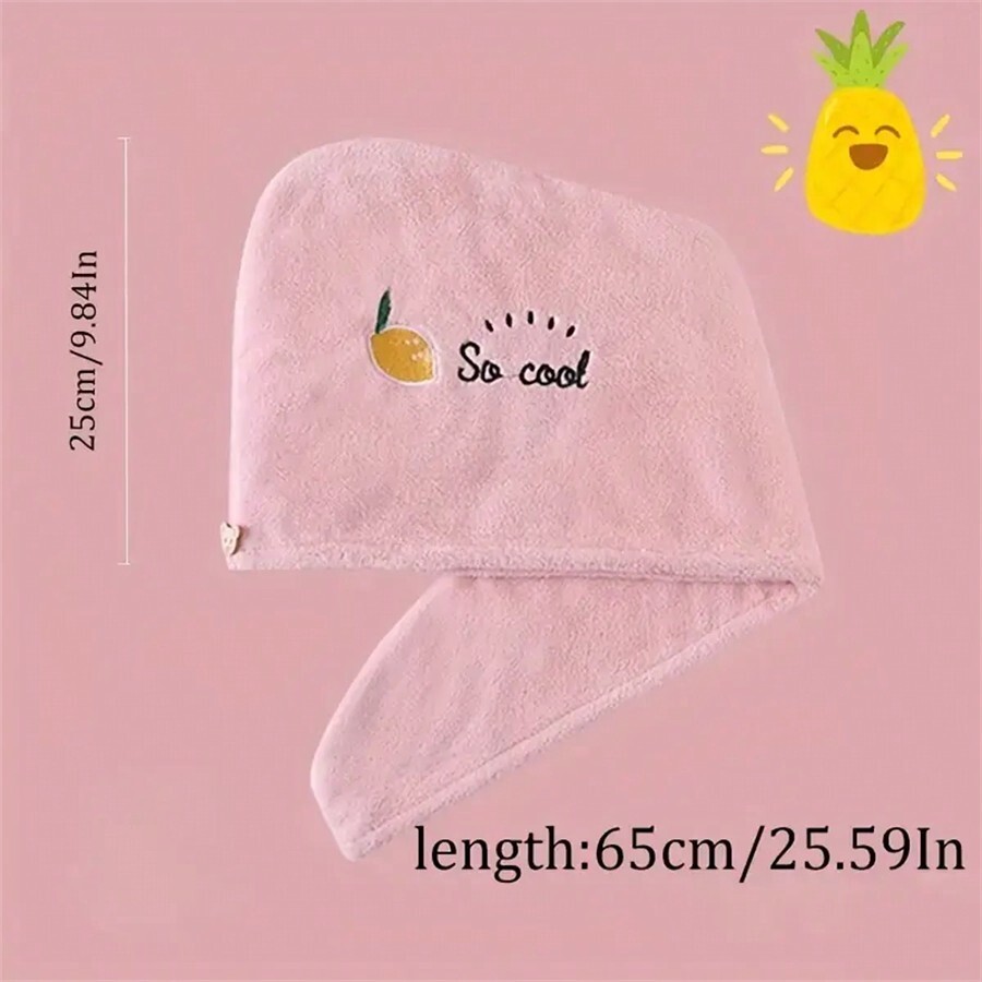 Quick-Dry Coral Fleece Hair To - огляд і ціна Embroidery Towel