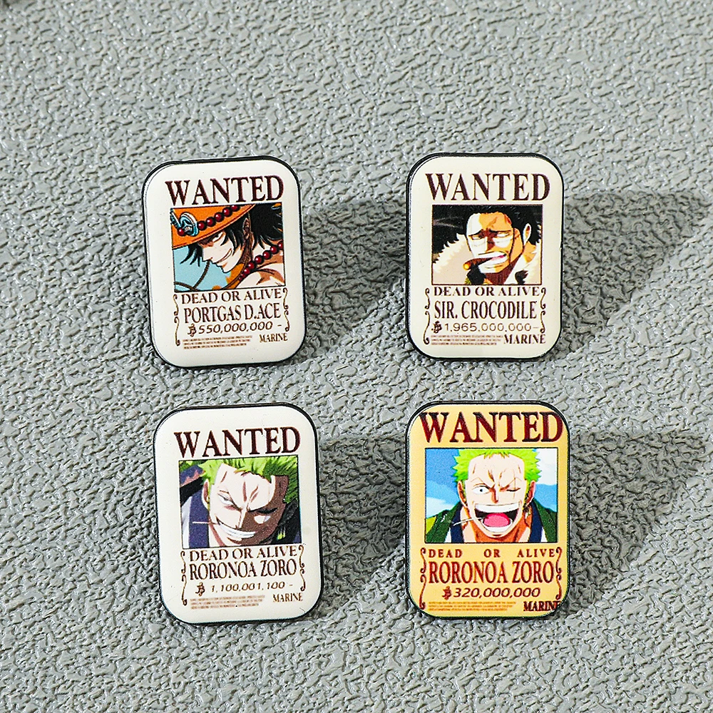 4 Pcs ONE PIECE Cartoon Anime  - огляд і ціна Embroidery Textile