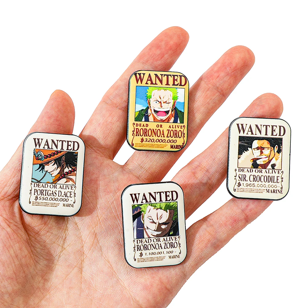 4 Pcs ONE PIECE Cartoon Anime  - огляд і ціна Embroidery Textile