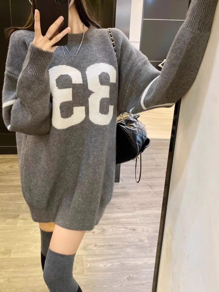 Y2K Vintage Knitted Sweater Wo - огляд і ціна Embroidery Fashion