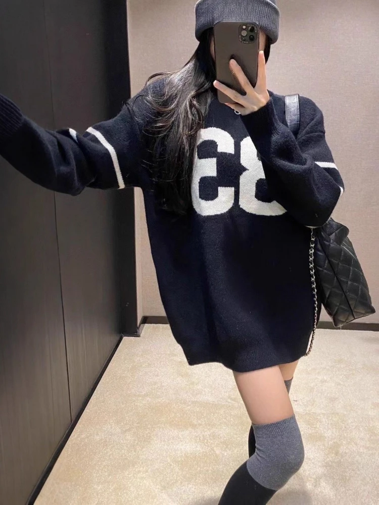 Y2K Vintage Knitted Sweater Wo - огляд і ціна Embroidery Fashion