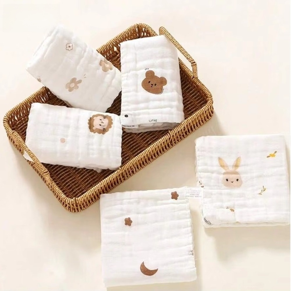 2PCS 6 Layer Cotton Baby Saliv - огляд і ціна Embroidery Towel