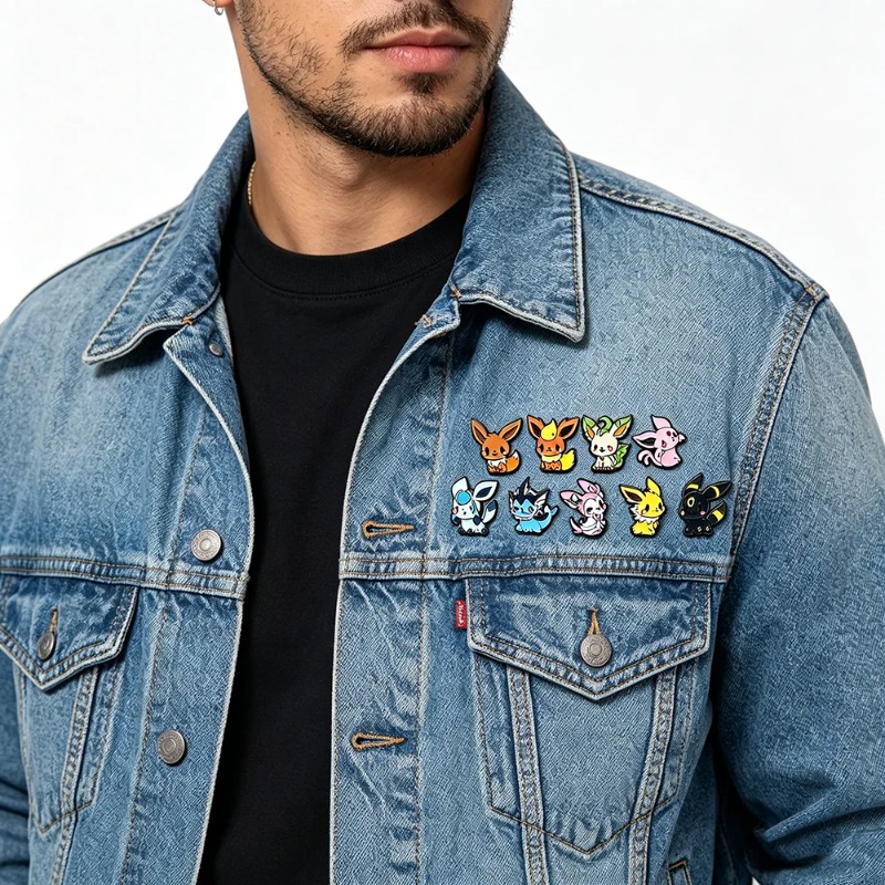 Hot 9 Pcs Anime Elf Brooch Set - огляд і ціна Embroidery Textile
