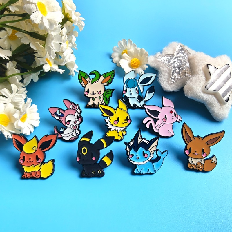 Hot 9 Pcs Anime Elf Brooch Set - огляд і ціна Embroidery Textile