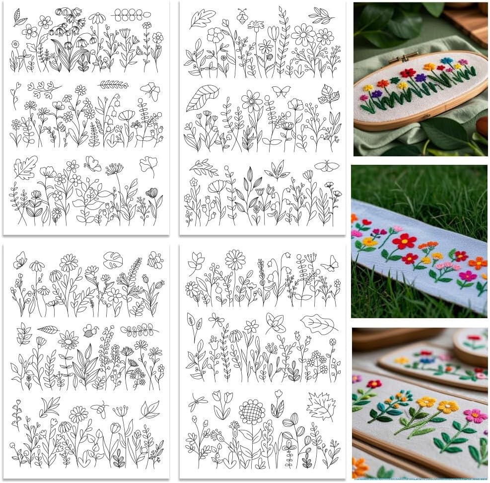 Water Soluble Embroidery Patte - огляд і ціна Embroidery Design Patterns Flowers