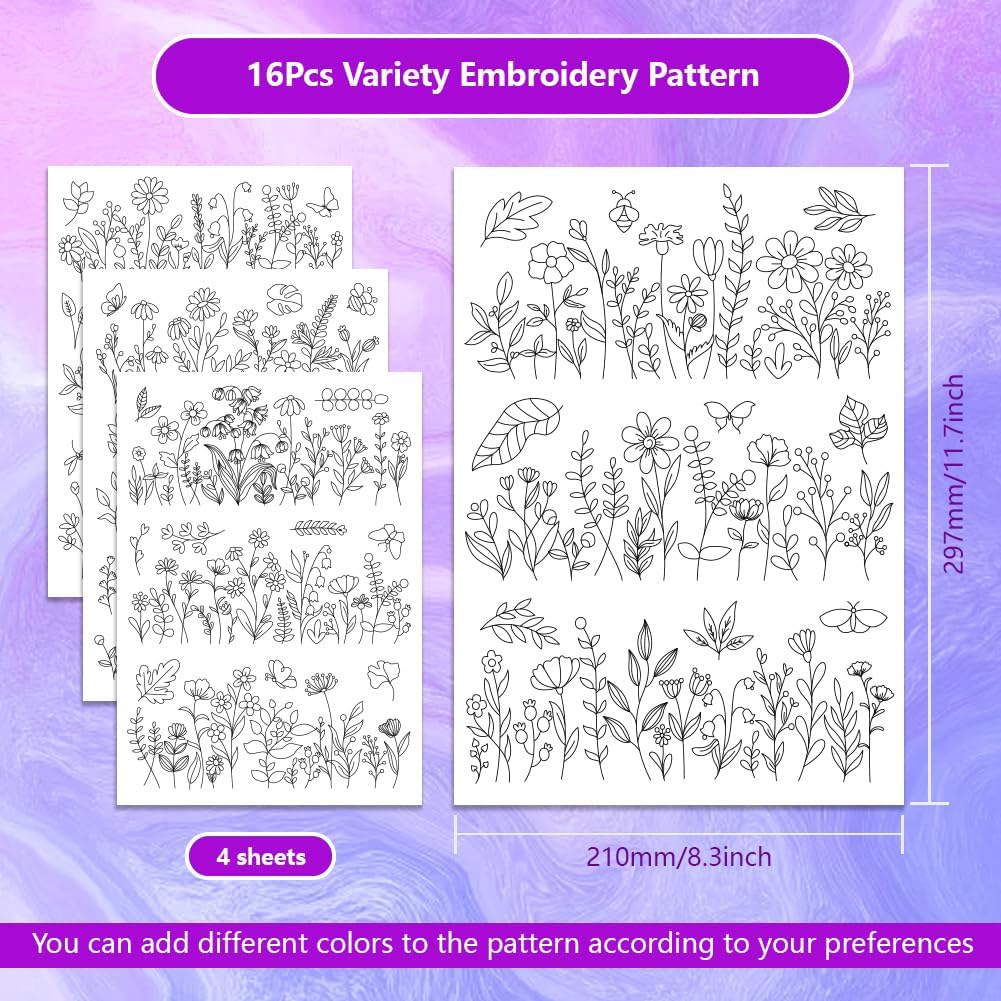 Water Soluble Embroidery Patte - огляд і ціна Embroidery Design Patterns Flowers