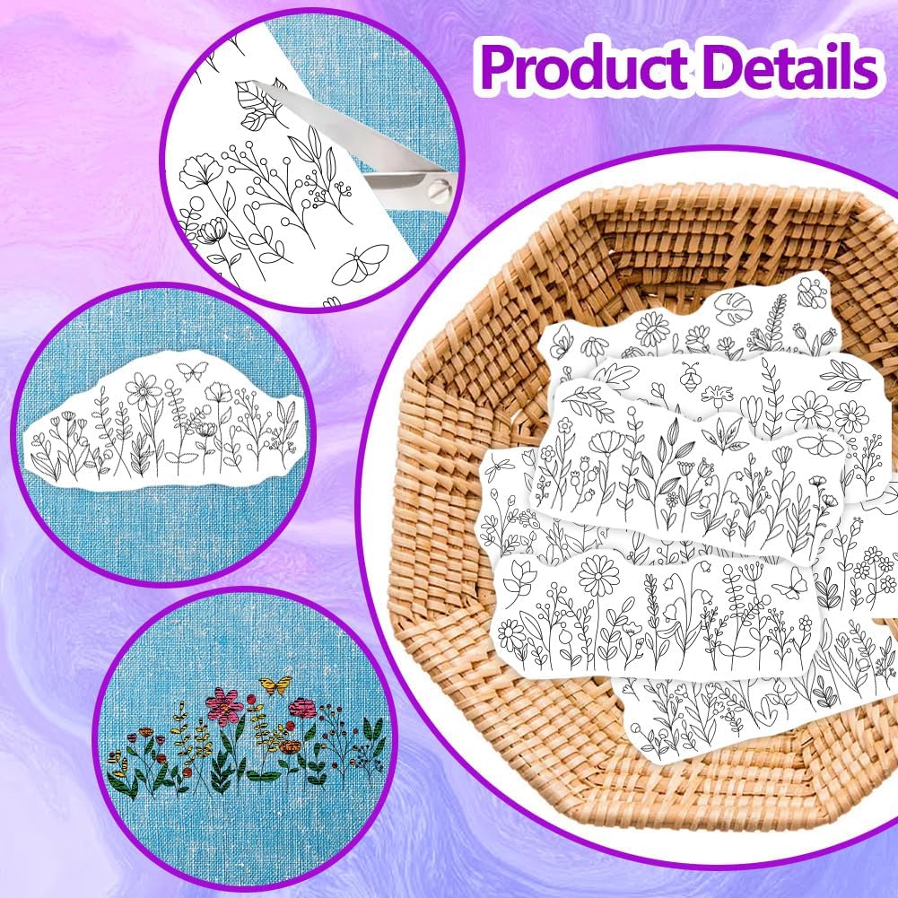 Water Soluble Embroidery Patte - огляд і ціна Embroidery Design Patterns Flowers