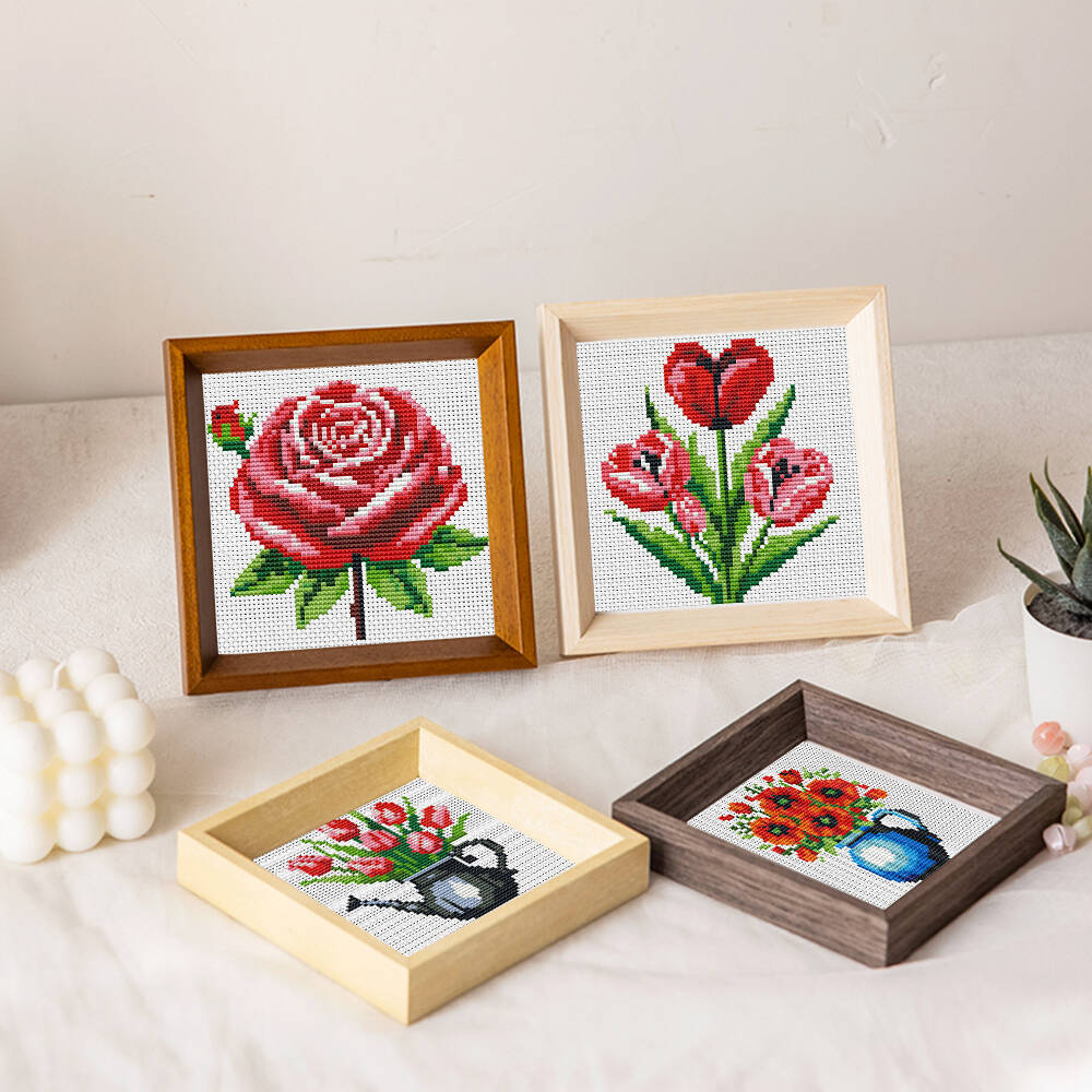 Evershine 8pcs Mini Flower Cro - огляд і ціна Embroidery Design Patterns Flowers