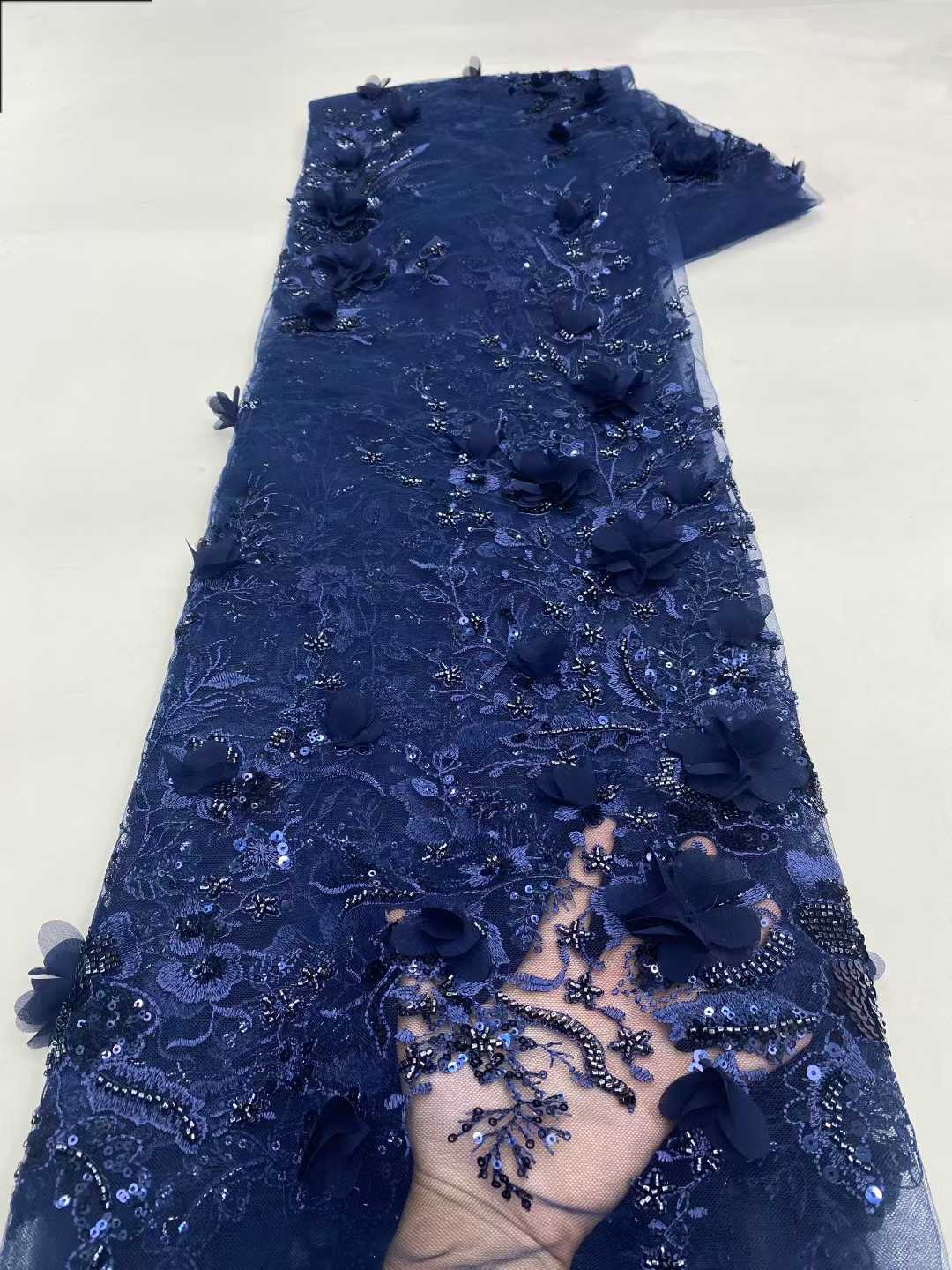 New Design African Tulle Lace  - огляд і ціна Embroidery Design 3D