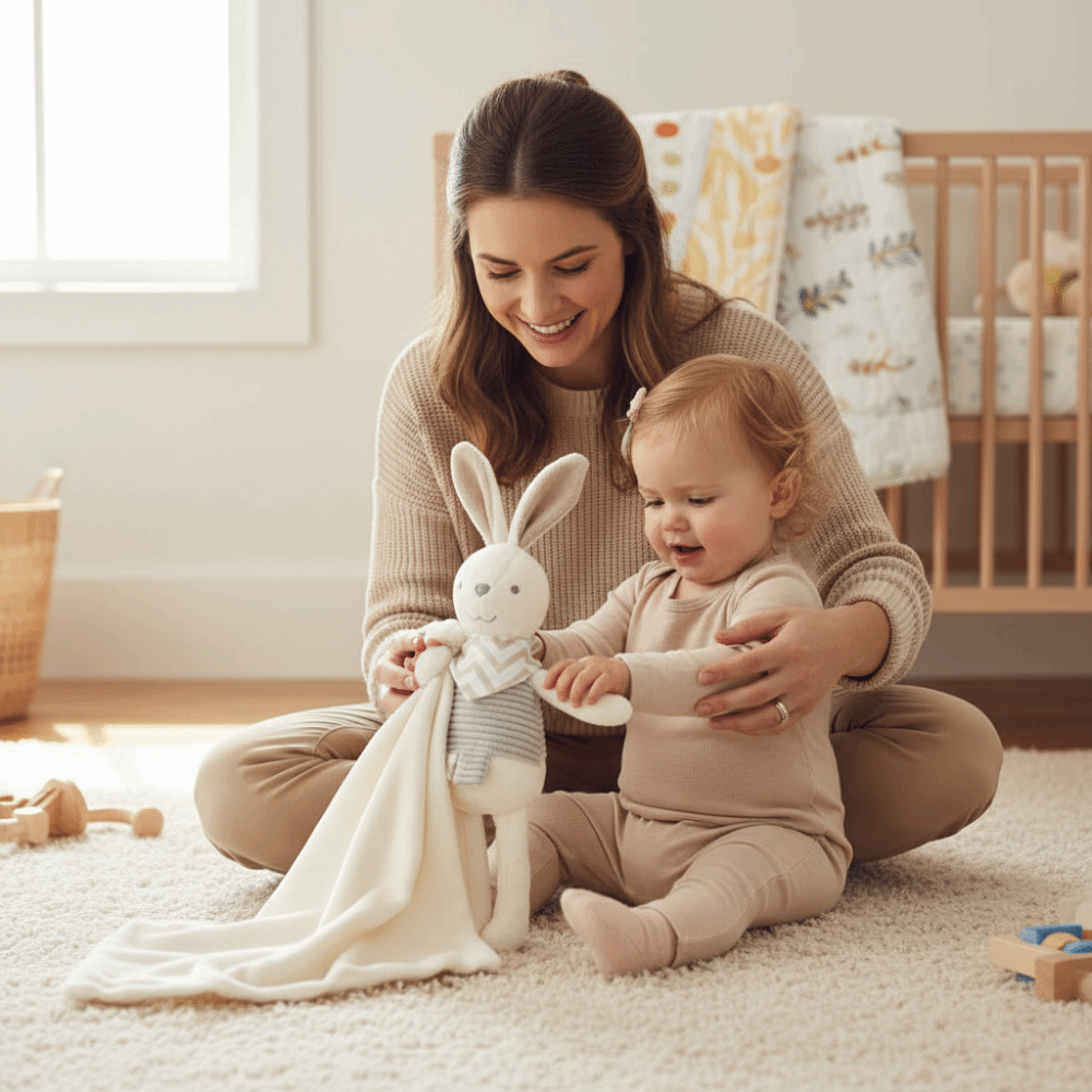 Square Shape Baby Rabbit Comfo - огляд і ціна Embroidery Towel