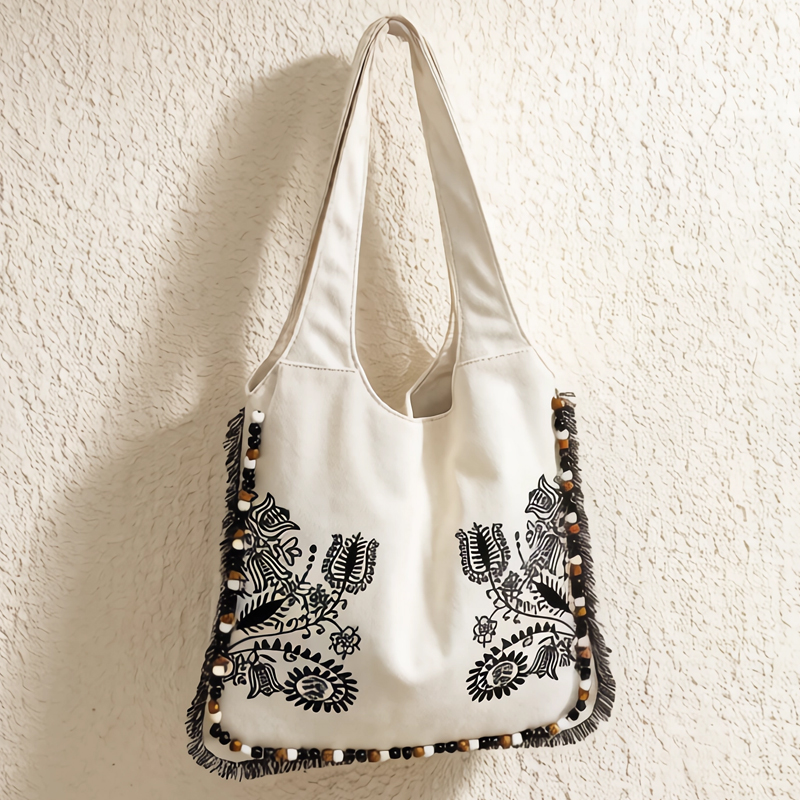 Bohemian Canvas Tote Bags For  - огляд і ціна Embroidery Design Patterns Flowers