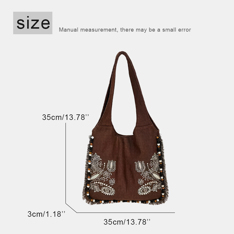 Bohemian Canvas Tote Bags For  - огляд і ціна Embroidery Design Patterns Flowers