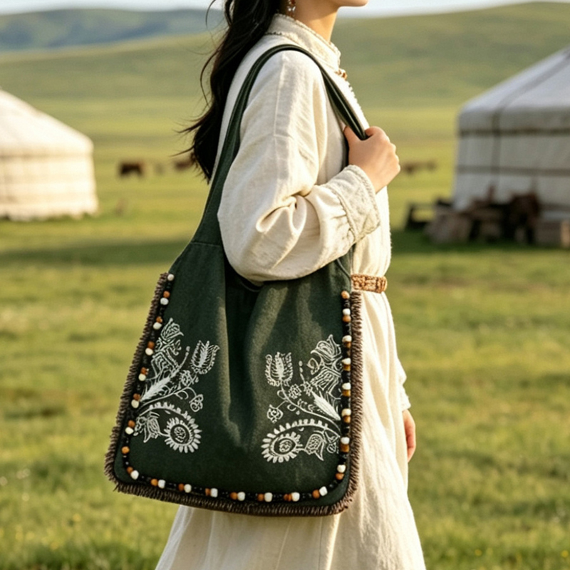 Bohemian Canvas Tote Bags For  - огляд і ціна Embroidery Design Patterns Flowers