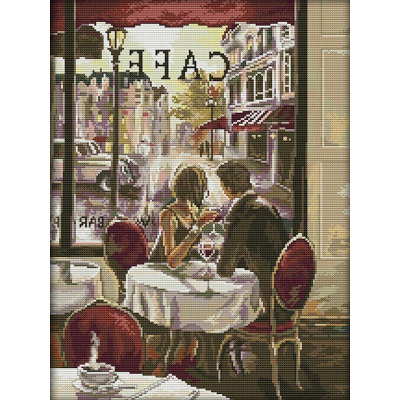 Cafe Couple Artistic Figures C - огляд і ціна Embroidery Artist