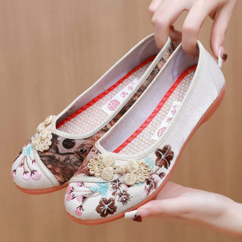 Retro Chinese Style Women Canv - огляд і ціна Embroidery Style