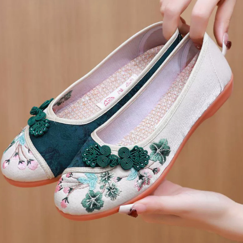 Retro Chinese Style Women Canv - огляд і ціна Embroidery Style