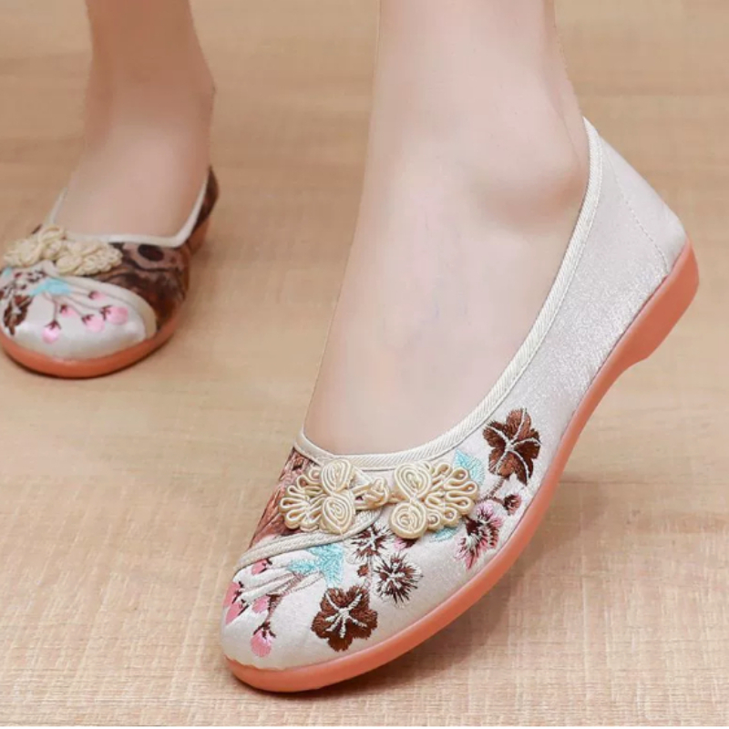 Retro Chinese Style Women Canv - огляд і ціна Embroidery Style