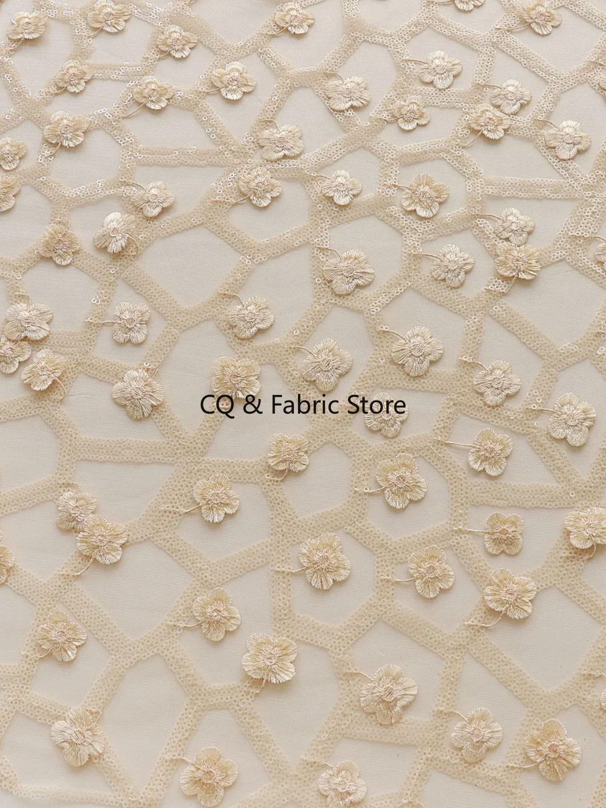 Apricot 3D Small Floral Embroi - огляд і ціна Embroidery Design 3D
