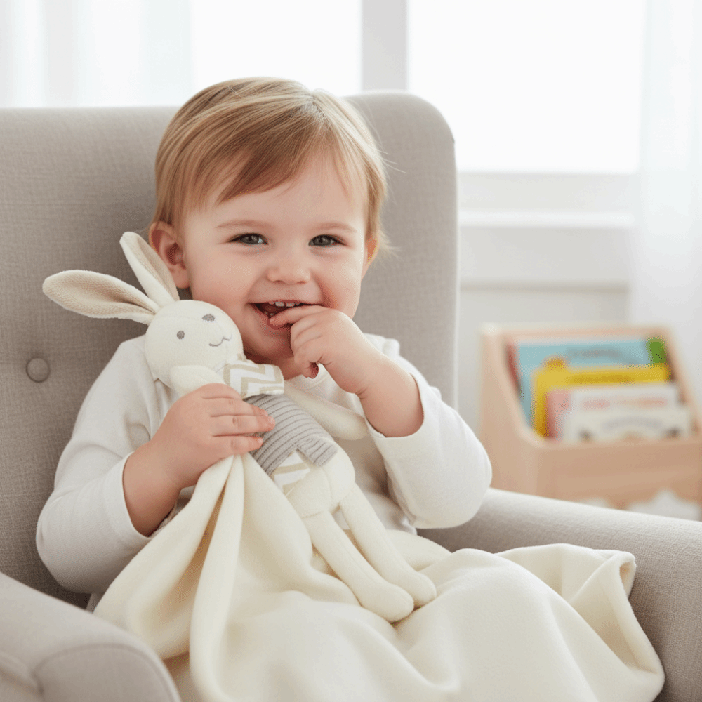 Square Shape Baby Rabbit Comfo - огляд і ціна Embroidery Towel