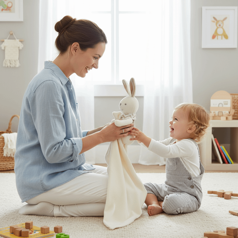 Square Shape Baby Rabbit Comfo - огляд і ціна Embroidery Towel